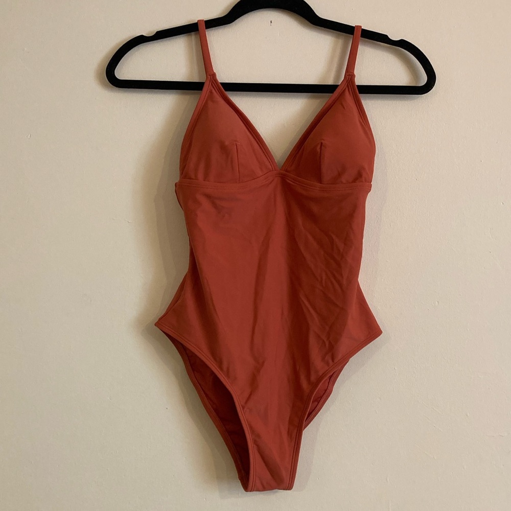 NWT Cupshe Orange One Piece Bathing Suit